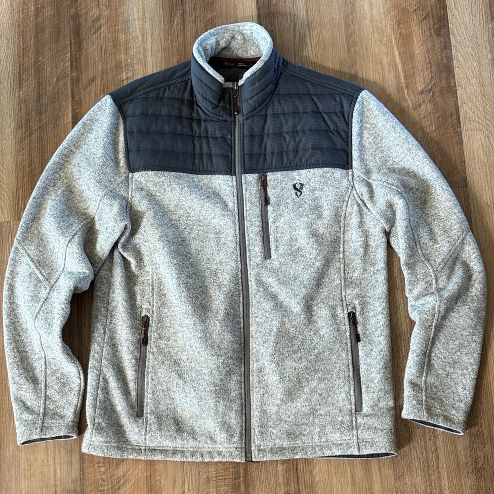 Stoic men’s zip up fleece, medium